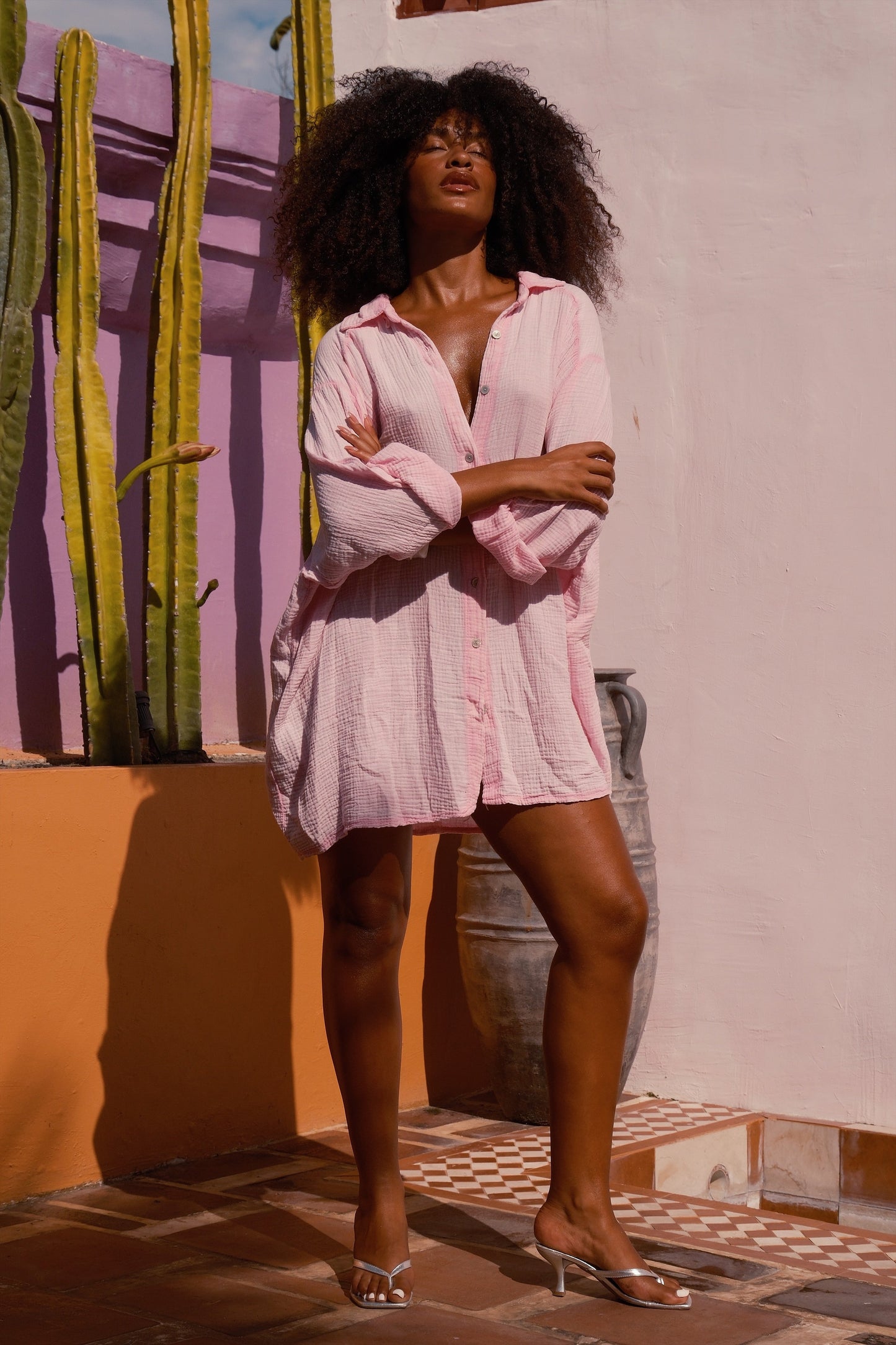 Chemise Oversized délavée